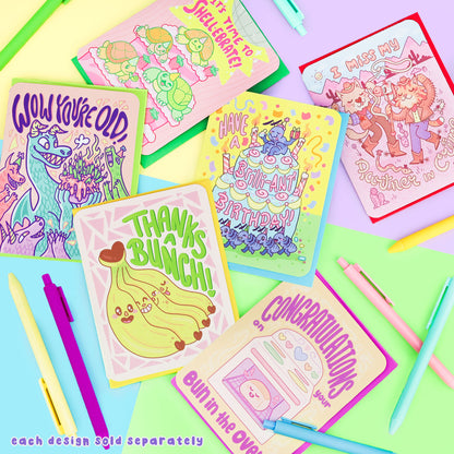 grouping of turtles soup greeting cards