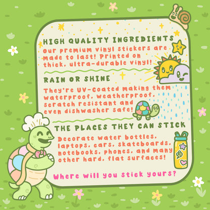 Sticker-Info-Chart-for-Turtle_s-Soup-TurtlesSoup-Vinyl-Stickers-Info-Premium-Vinyl-Stickers-for-Water-Bottles-Laptops-Cars-Journals