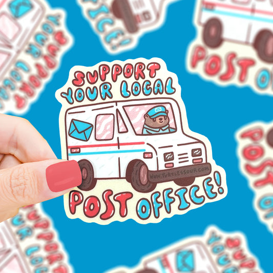 Support Your Local Post Office Vinyl Sticker