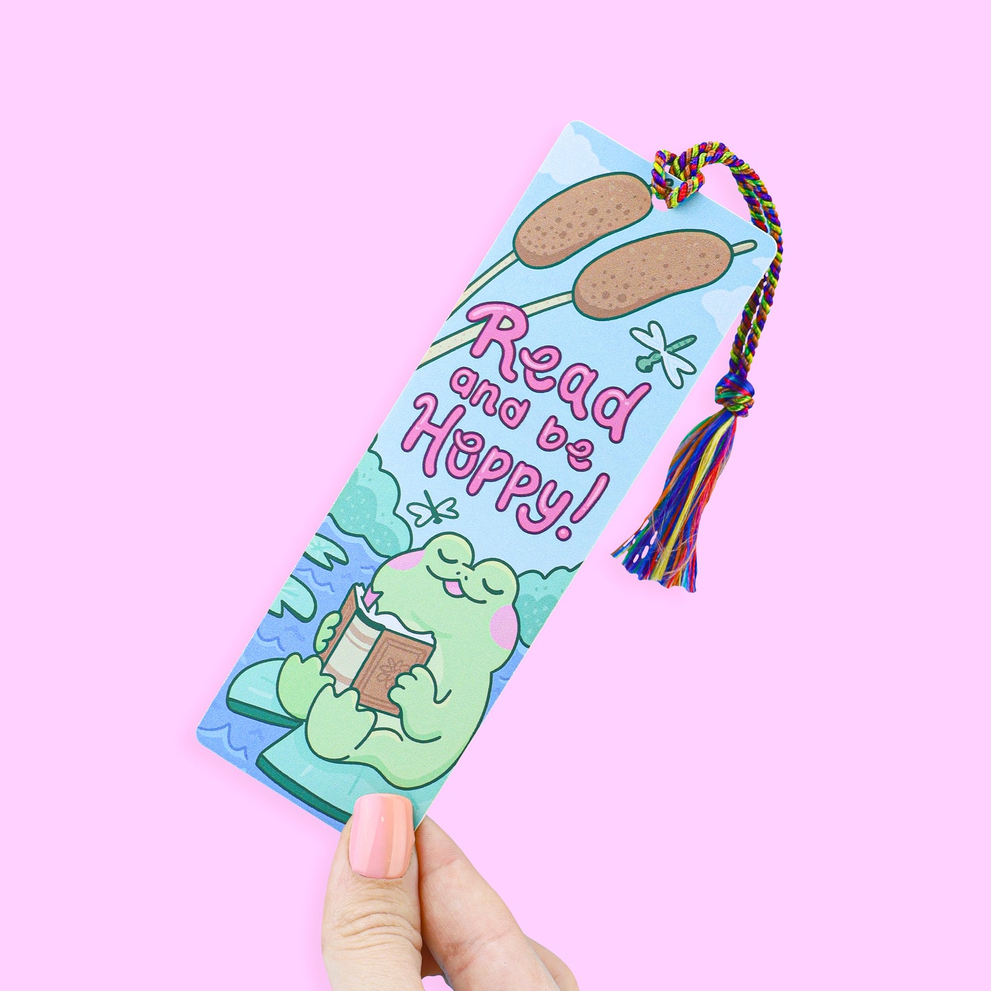 Hoppy Reading Frog Bookmark With Tassel