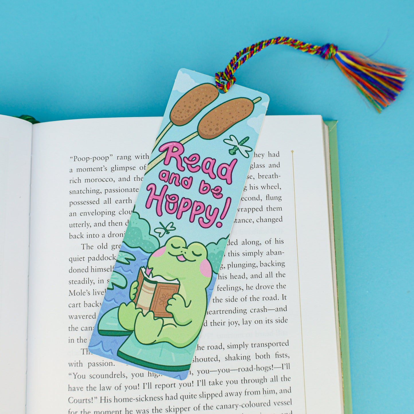 Hoppy Reading Frog Bookmark With Tassel