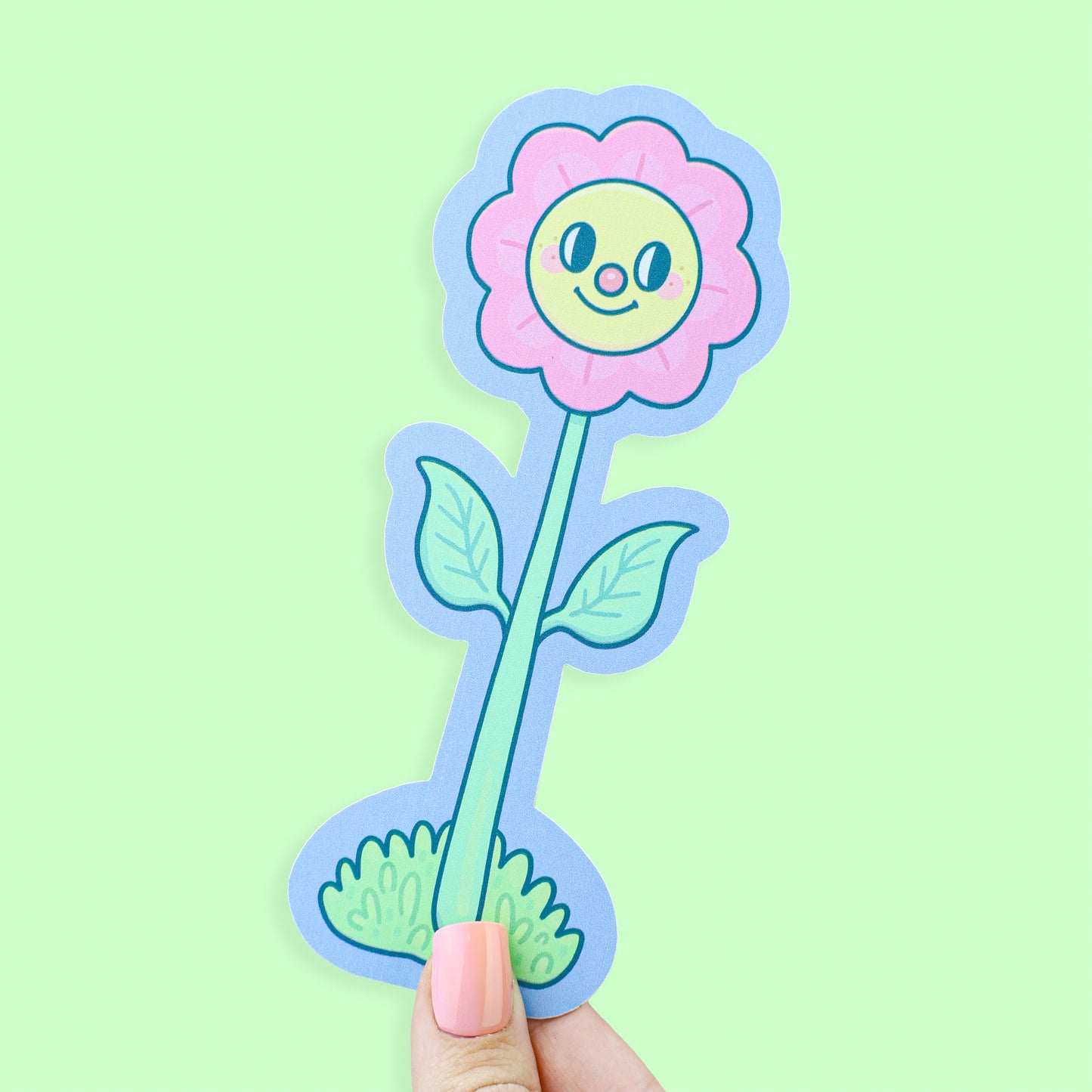 Happy and Sad Flower Bookmark