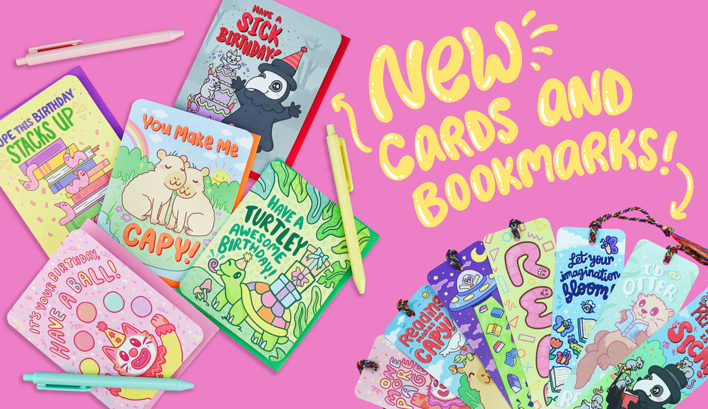 New Greeting Cards and Bookmarks by Turtle's Soup May 2023