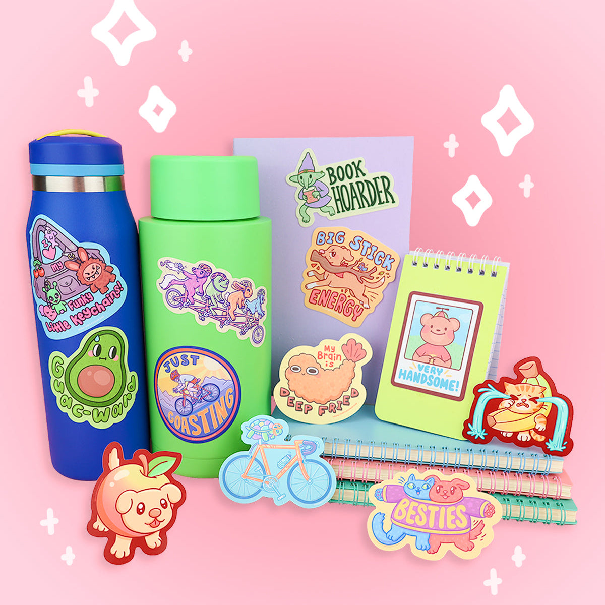 Book Hoarder Vinyl Sticker