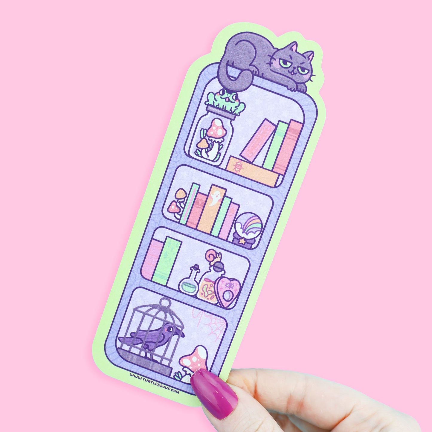 Witchy Bookshelf Halloween Bookmark