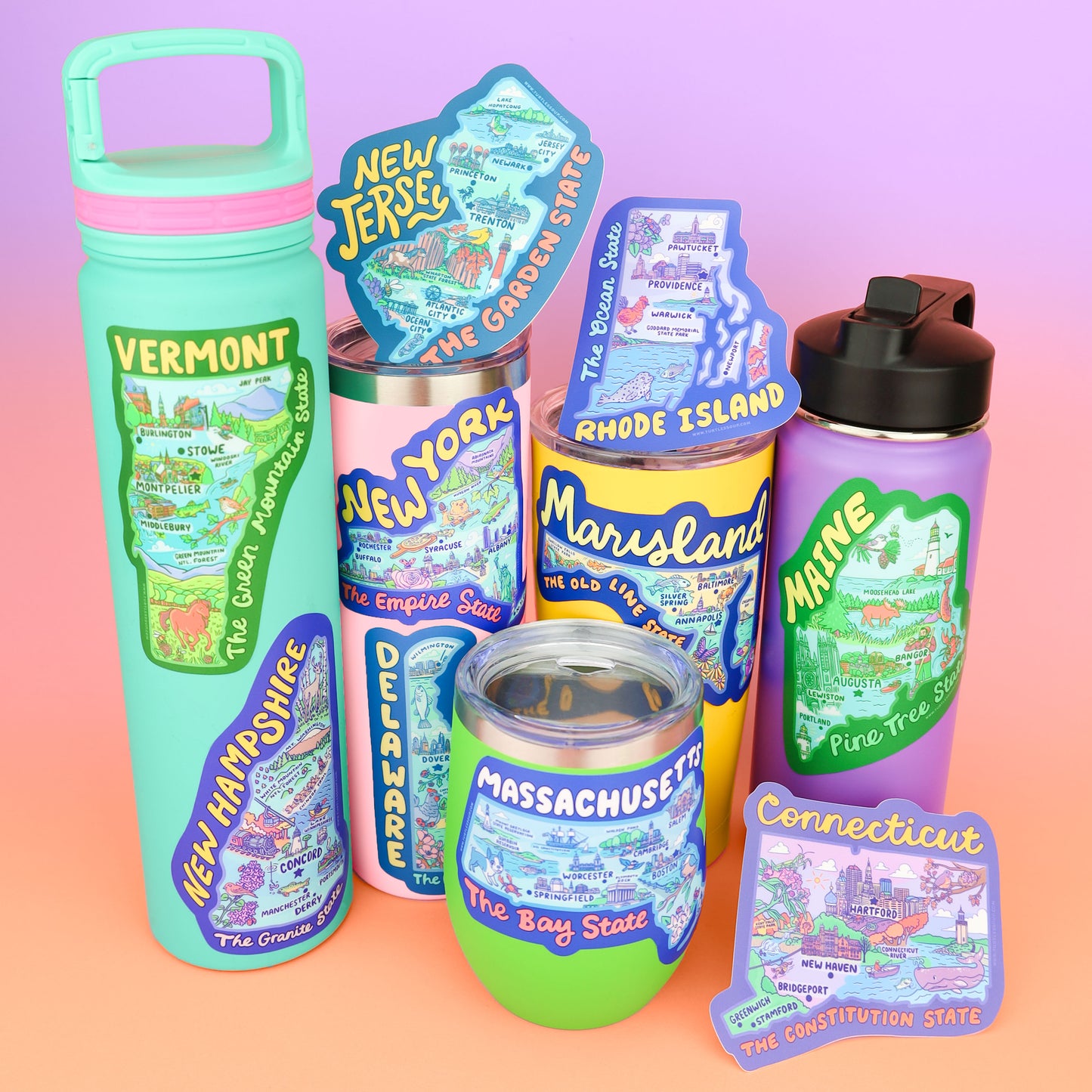 Vermont State Vinyl Sticker