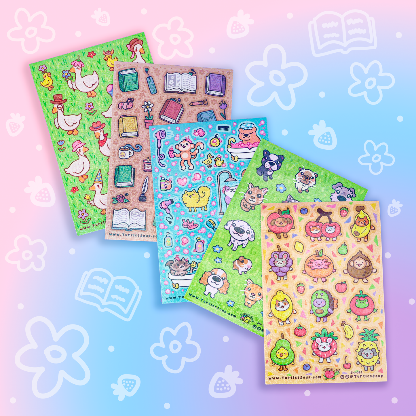 Books and Things Sticker Sheet