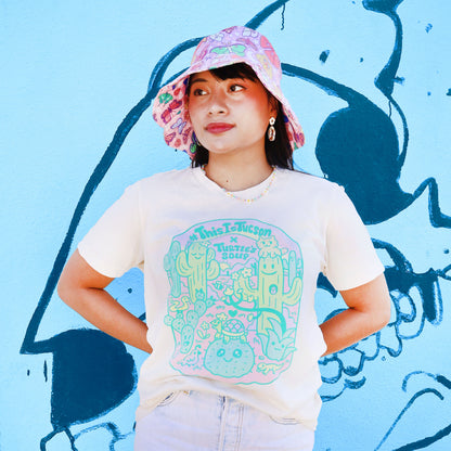 model wearing cactus t shirt