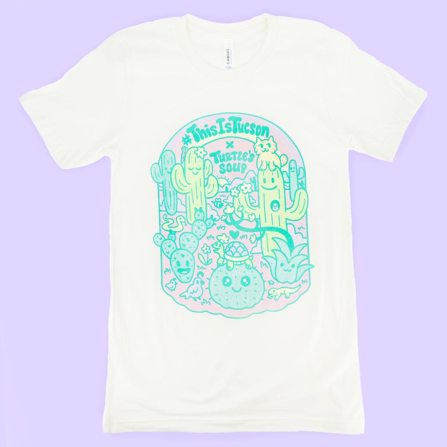screen printed t shirt desert scene
