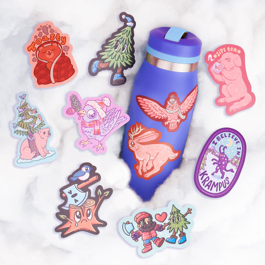 Believe In Krampus Christmas Vinyl Sticker