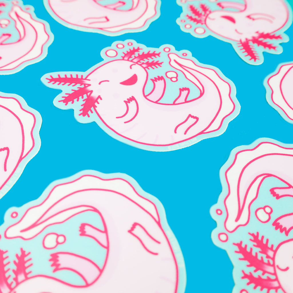 Axolotl-Amphibian-Pink-Pastel-Cute-Animal-Decal-for-Waterbottle-Laptop-Turtles-Soup-Waterproof-Dishwasher-Safe-Vinyl-Sticker-Adorable-Kids.