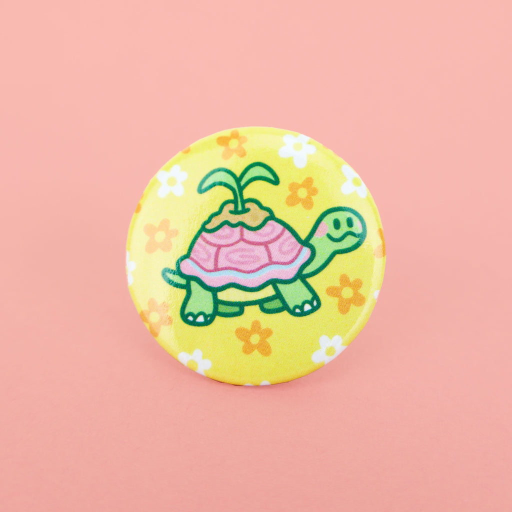 Turtle Sprout pinback button