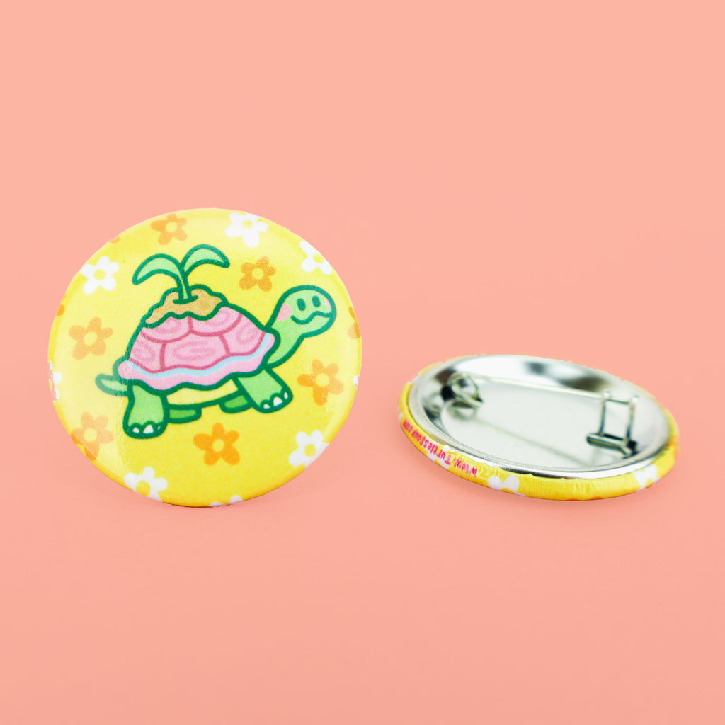Turtle Sprout pinback button