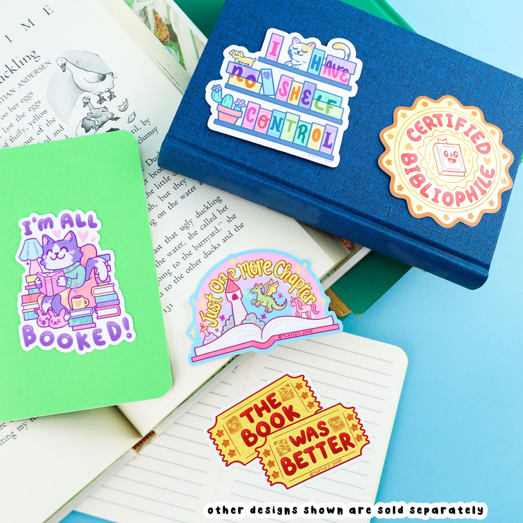    the-book-was-better-ticket-stub-stickers-cute-sticker-art-for-book-lovers-laptop-sticker-funny-sticker-by-turtles-soup