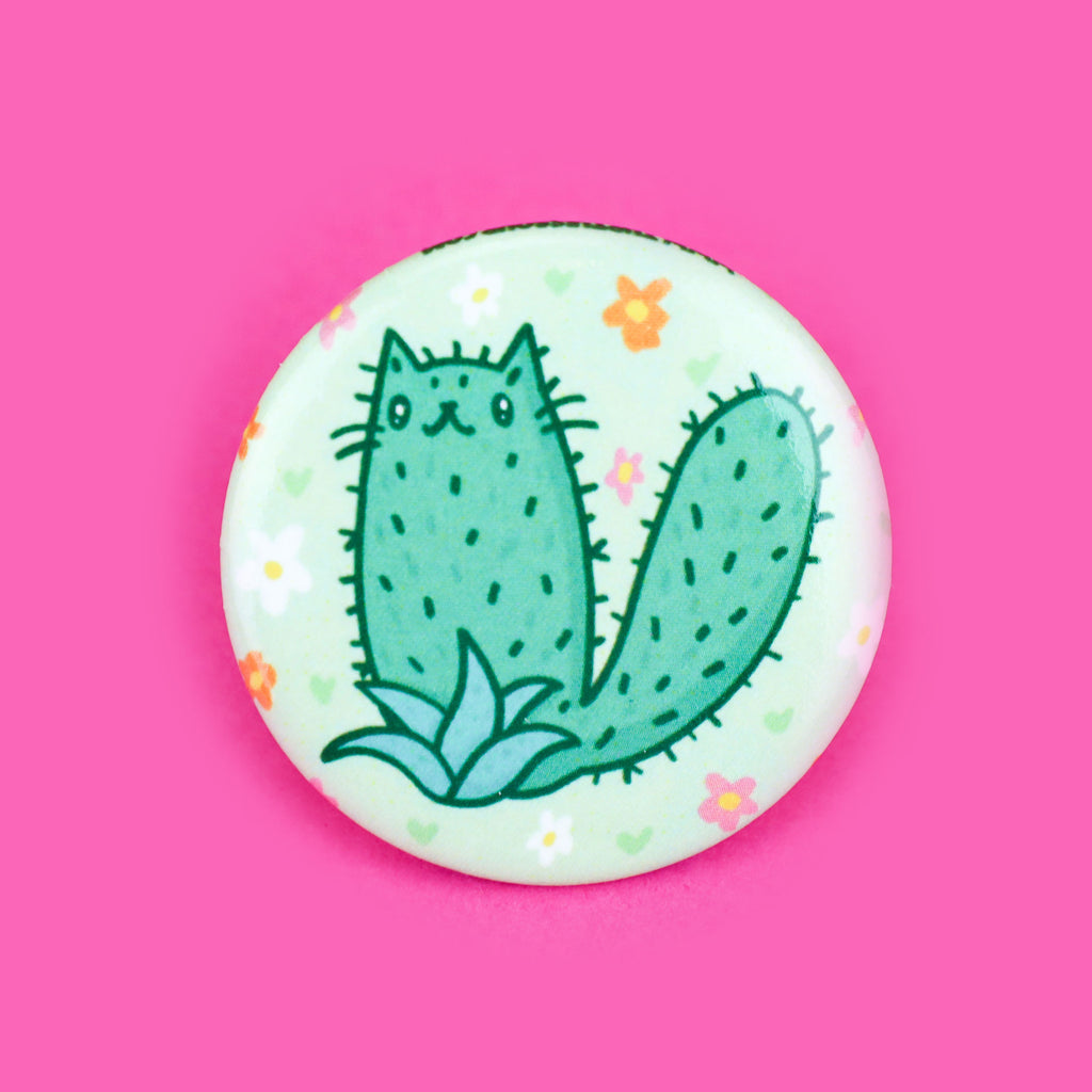 Cactus-Cat-Cacti-Kitty-Pinback-Button-Turtles-Soup