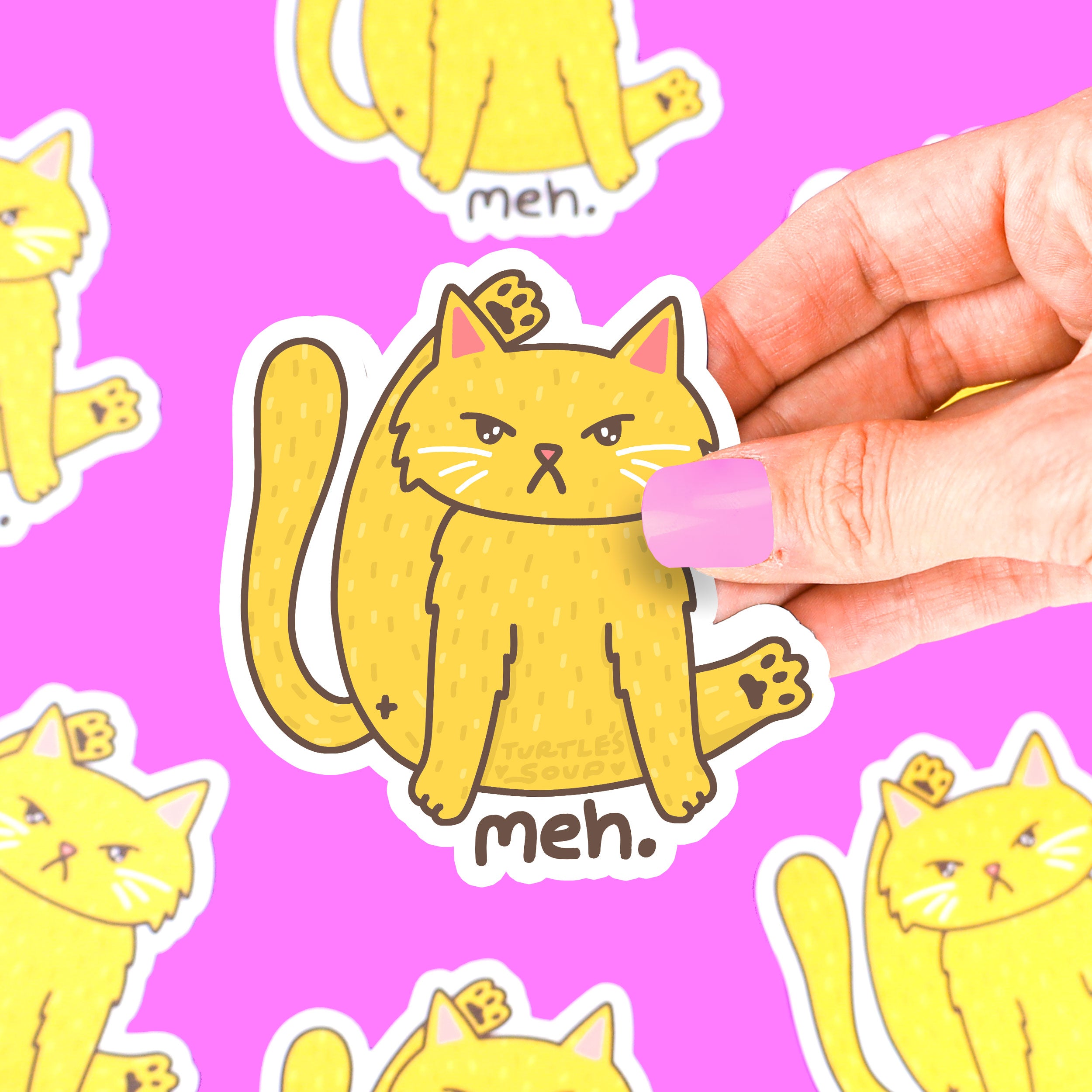 Cat But Sticker Funny Cat Butt Vinyl Sticker – Turtle's Soup