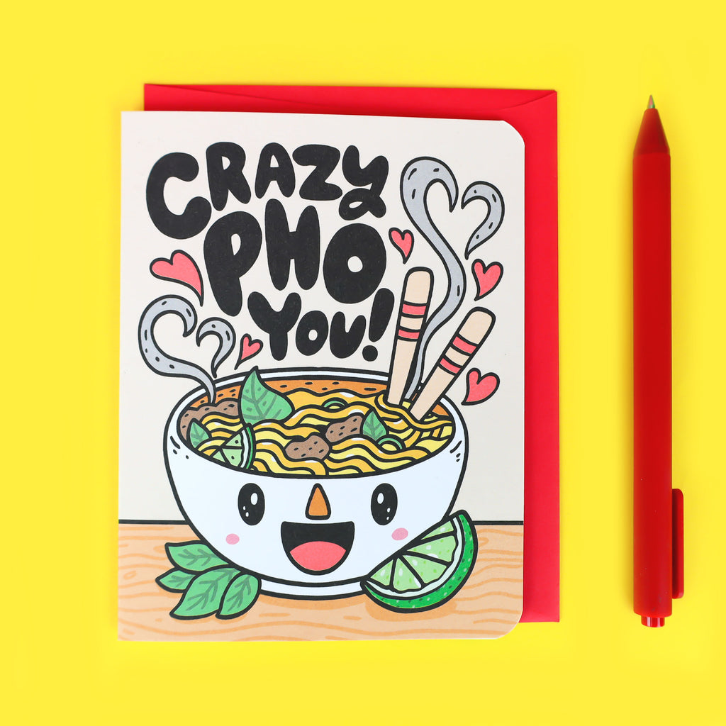 Crazy-Pho-You-Cute-Kawaii-Anniversary-Card-for-Foodie-Take-Out-Punny-Pun-Love-Card-Valentines-Day-Valentine-Turtles-Soup-Greeting-Card-Cute