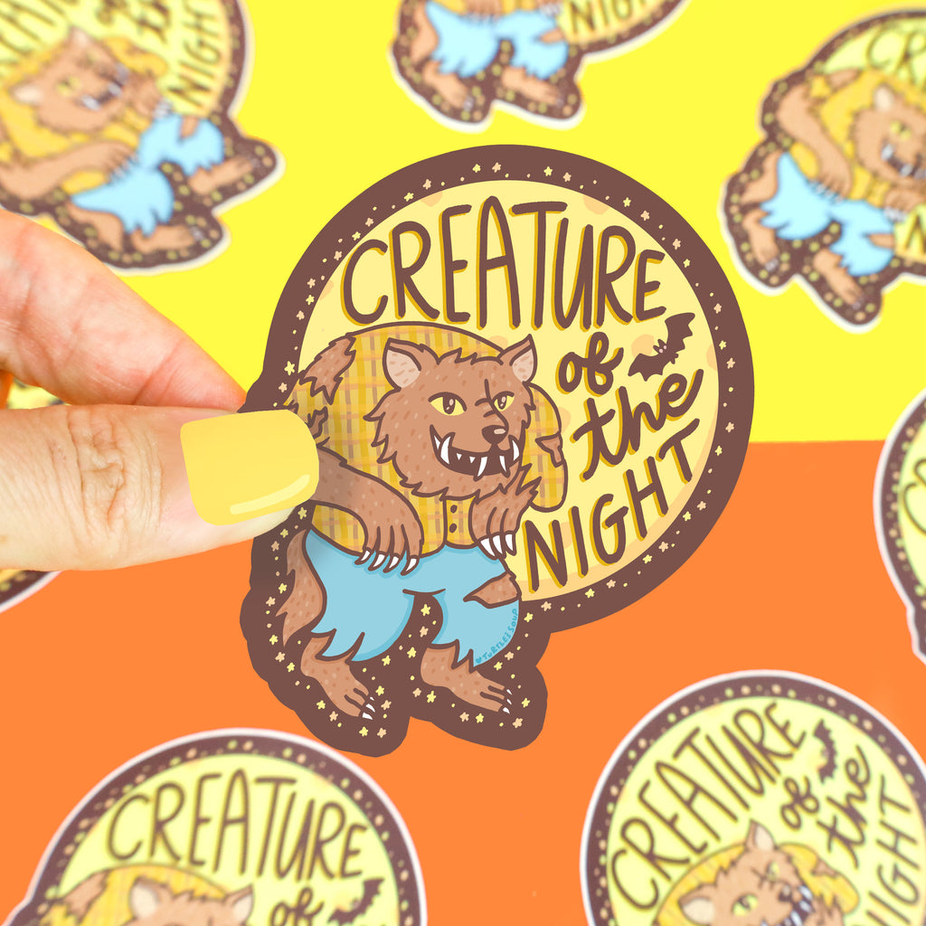 Creature of the Night Werewolf Vinyl Sticker