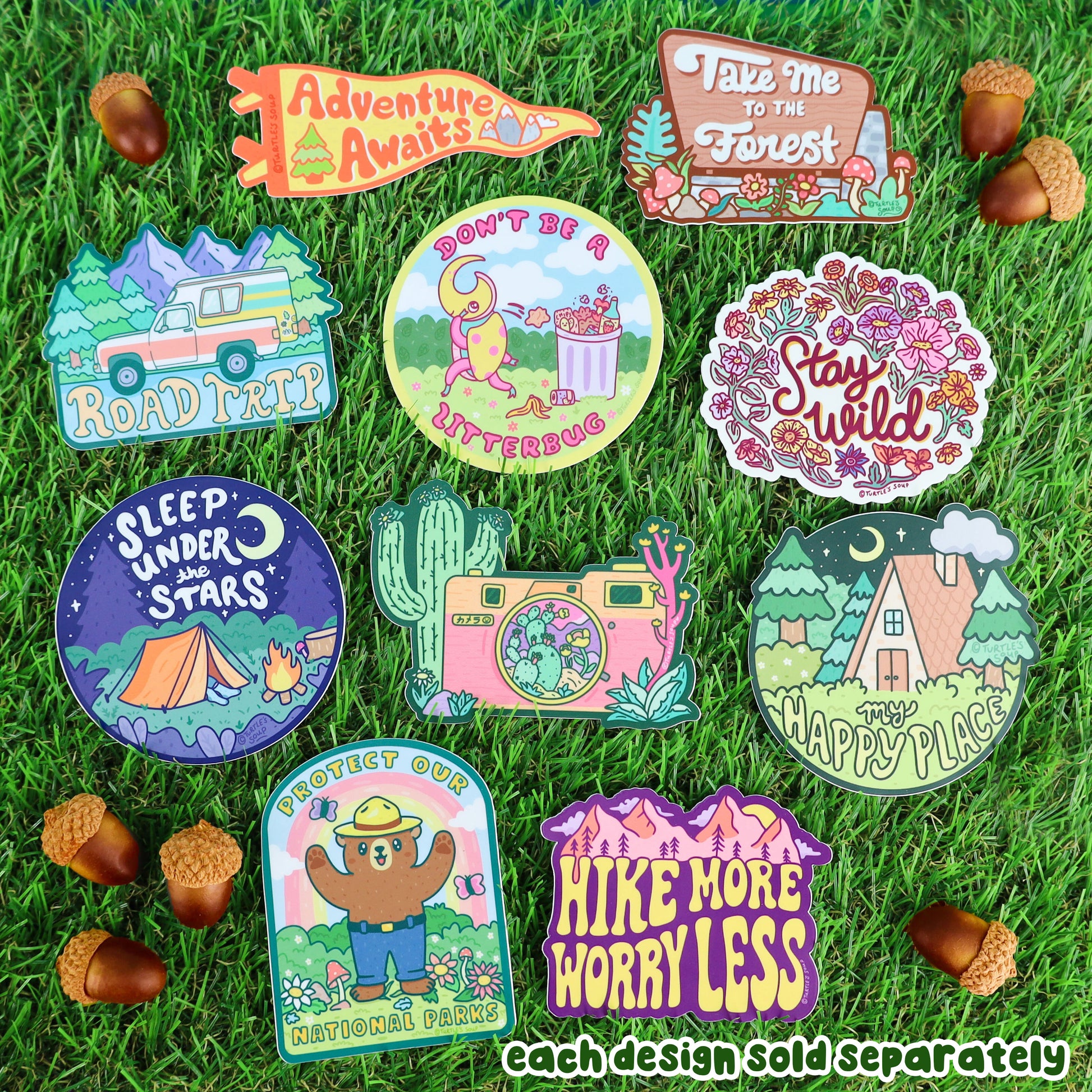 Turtle's Soup Adventure collection stickers