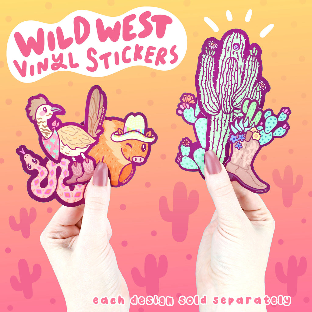 Each-Design-Sold-Separately-Wild-West-Vinyl-Stickers-by-Turtles-Soup