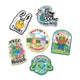 Environment and Eco-Friendly Pack of 6 Vinyl Stickers