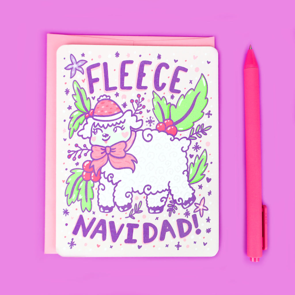 leece-Navidad-Feliza-Navidad-Cute-Sheep-Pun-Lamb-Holiday-Christmas-Card-Adorable-XMas-Card-by-Turtles-Soup