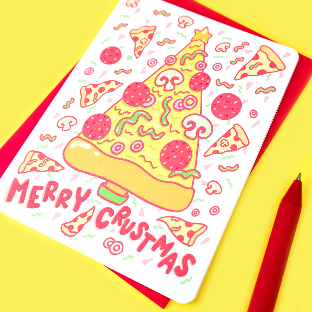 Funny-Christmas-Pizza-Card-Holiday-Crustmas-Pizza-Pun-Greeting-Card-by-Turtles-Soup-Food-Holiday-Card-Funny-Card-Pizza-Love-Card