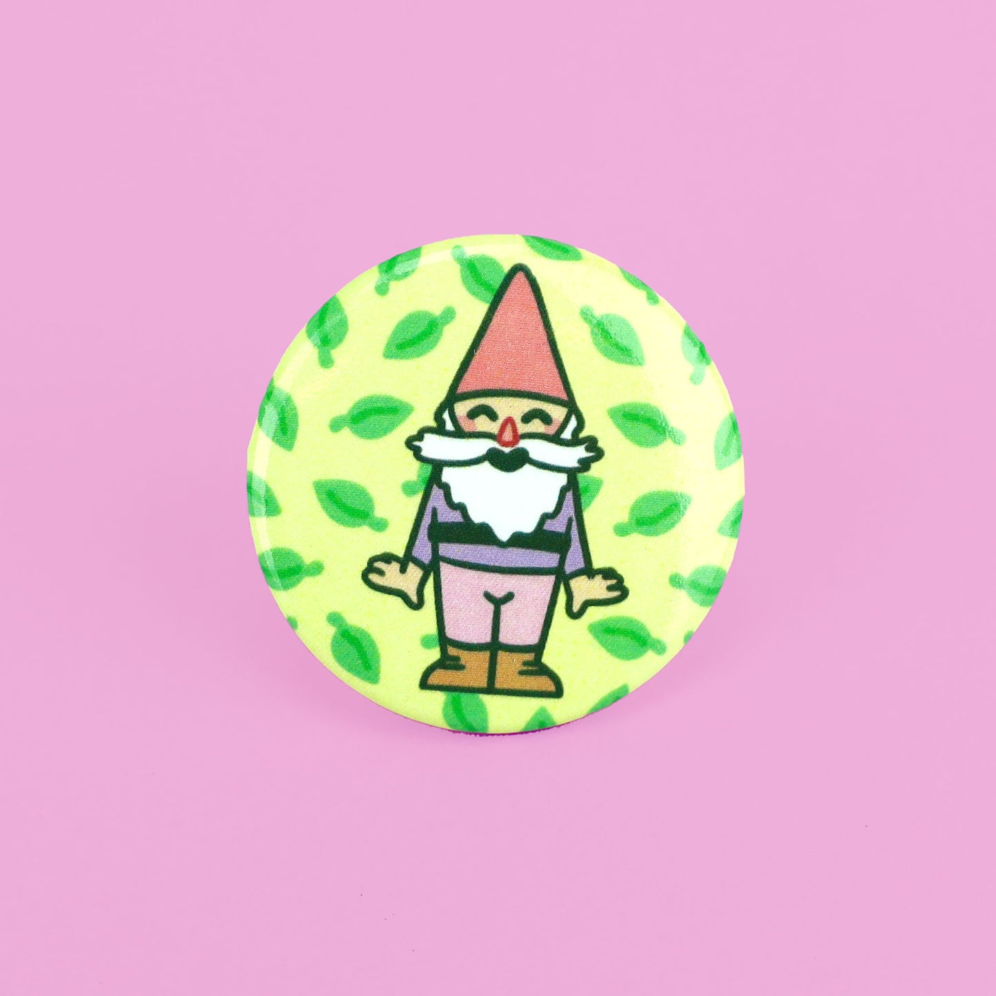 Garden Gnome Pinback Button