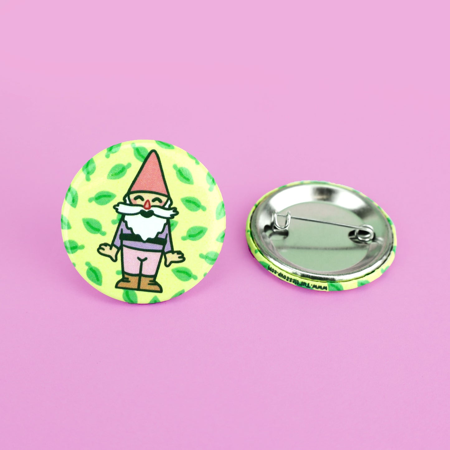 Garden Gnome Pinback Button