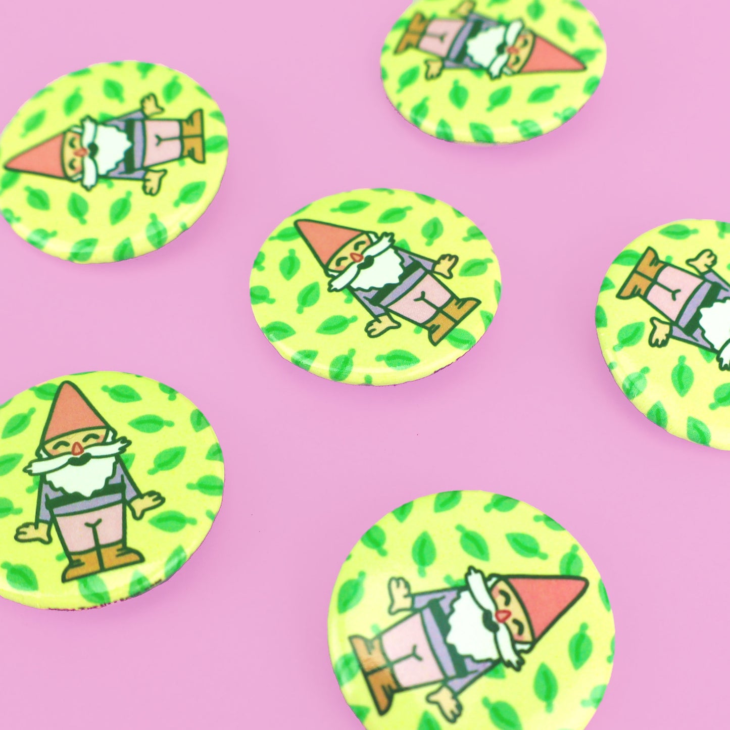 Garden Gnome Pinback Button