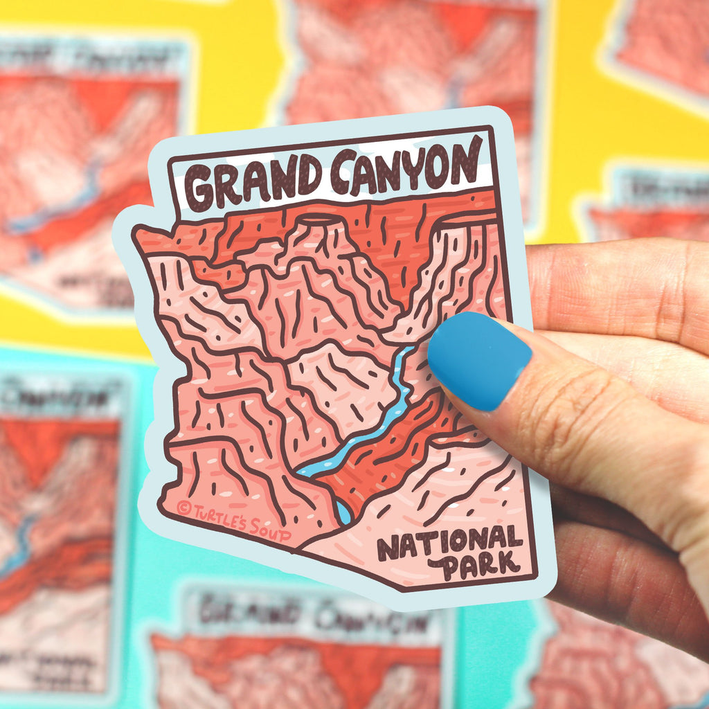 Grand-Canyon-Vinyl-Sticker-National-Park-Turtles-Soup-Arizona-State-World-Wonder