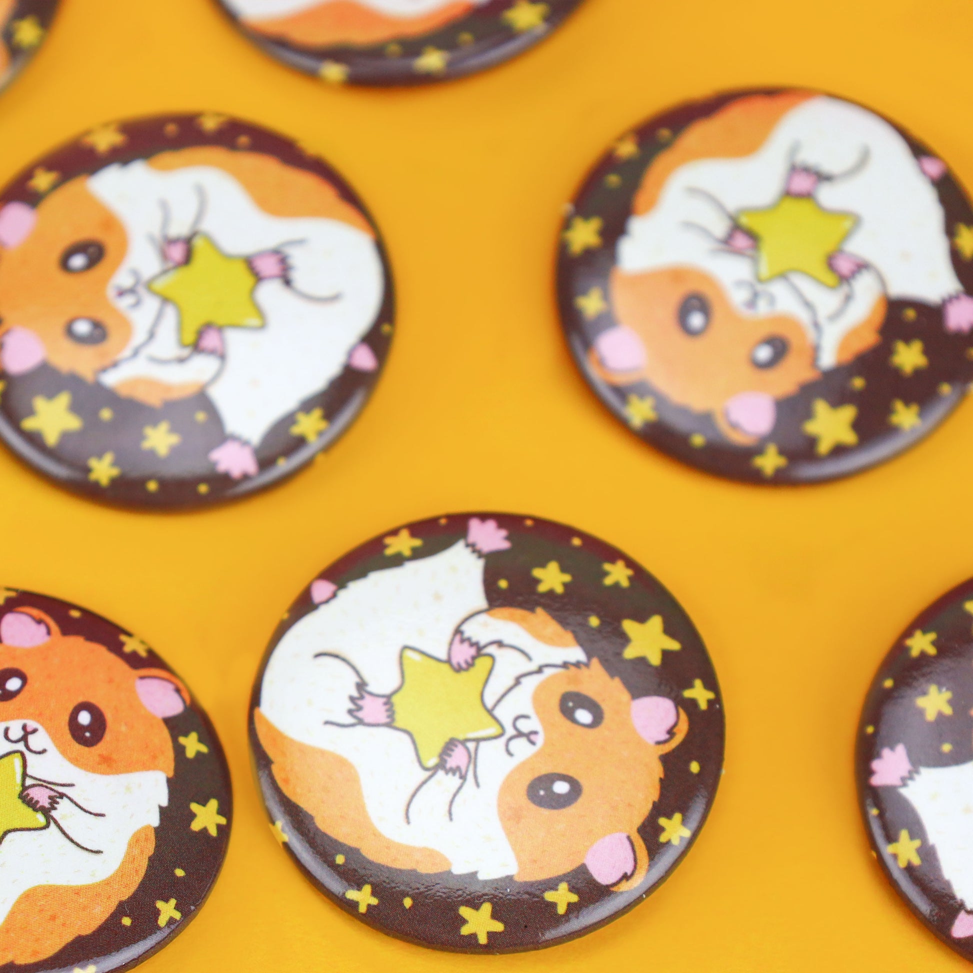 Hamster, Cute Kawaii Hamster, Pinback Button, for Bag, Jacket, Backpack, Stocking Stuffer, Party Favor, Hamster Gift