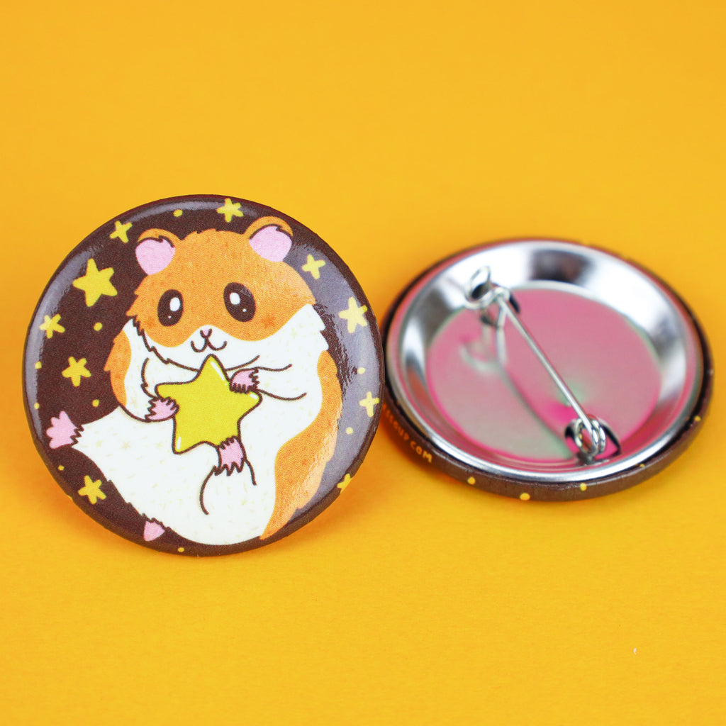 Hamster, Cute Kawaii Hamster, Pinback Button, for Bag, Jacket, Backpack, Stocking Stuffer, Party Favor, Hamster Gift