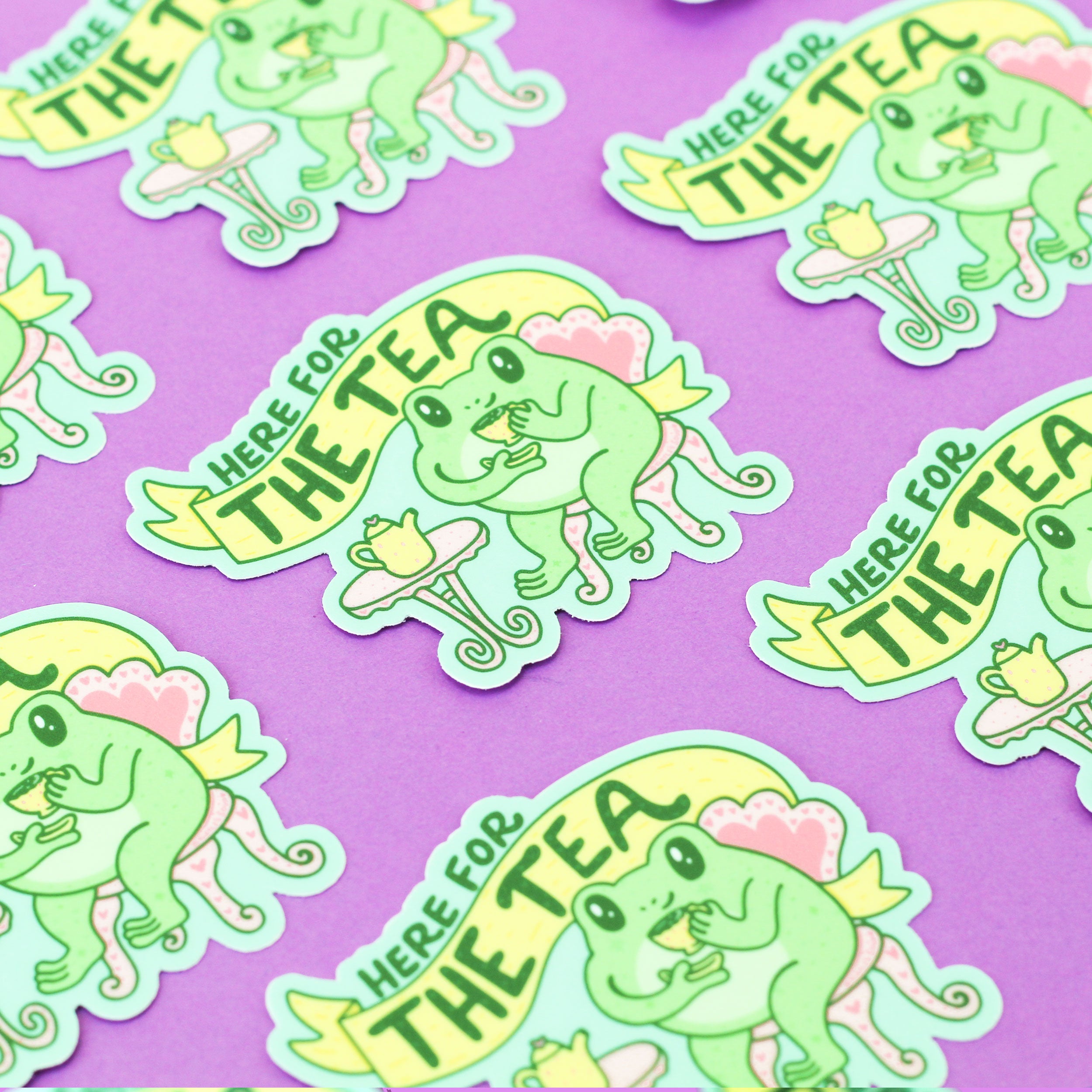 Frogs In Love Vinyl Sticker – Turtle's Soup