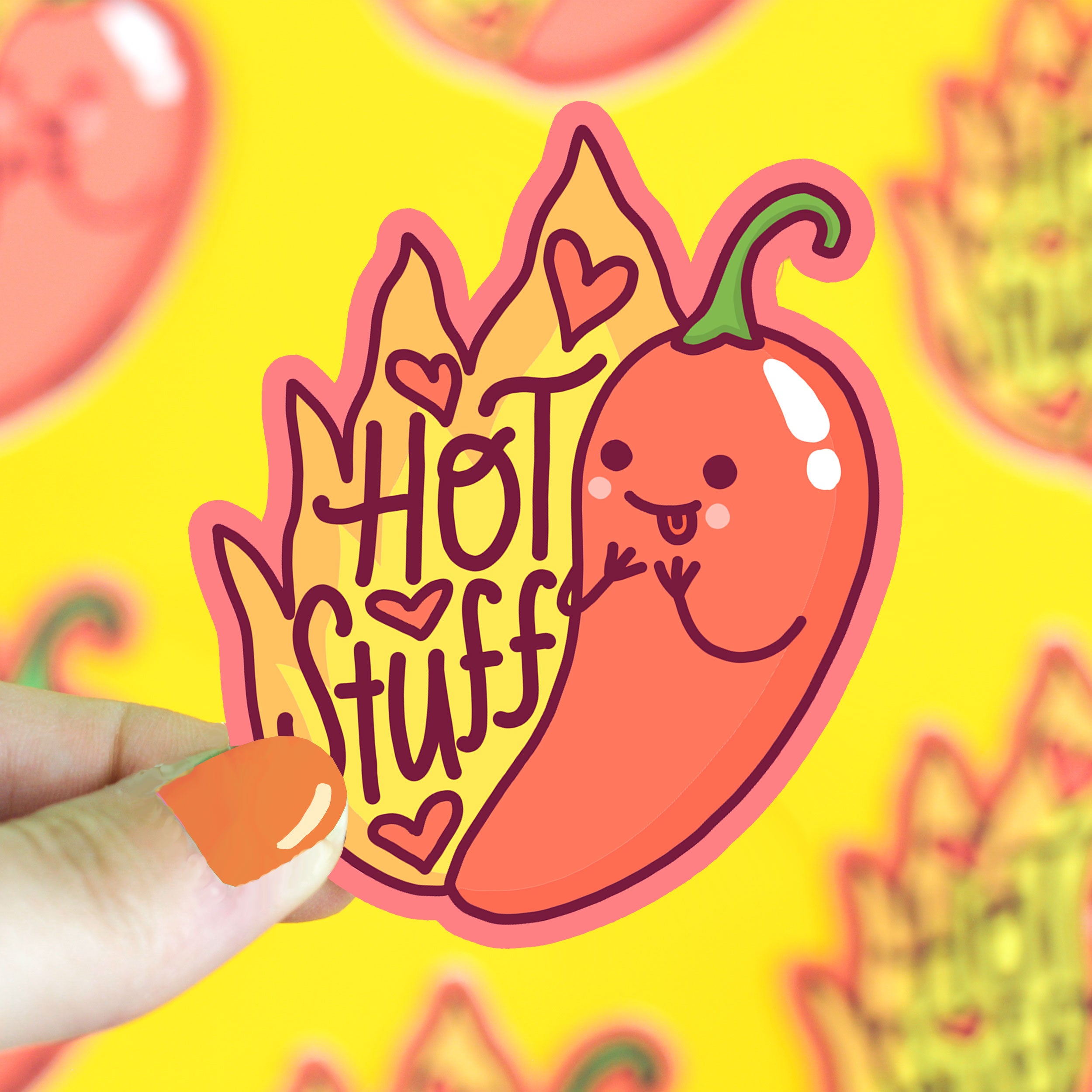 Hot Stuff Chili Pepper Vinyl Sticker – Turtle's Soup