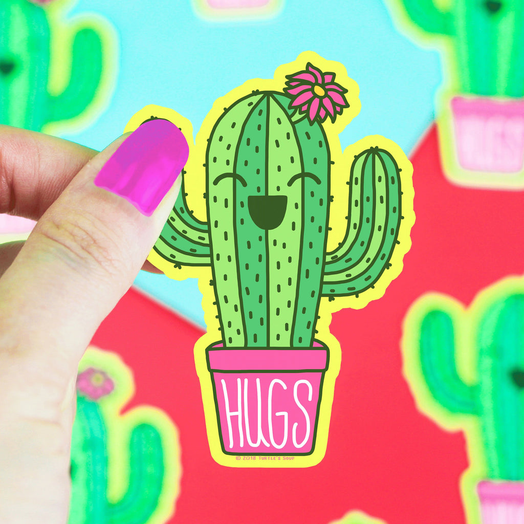 Hugs-Cactus-Vinyl-Sticker-Laptop-Art-Turtle_s-Soup