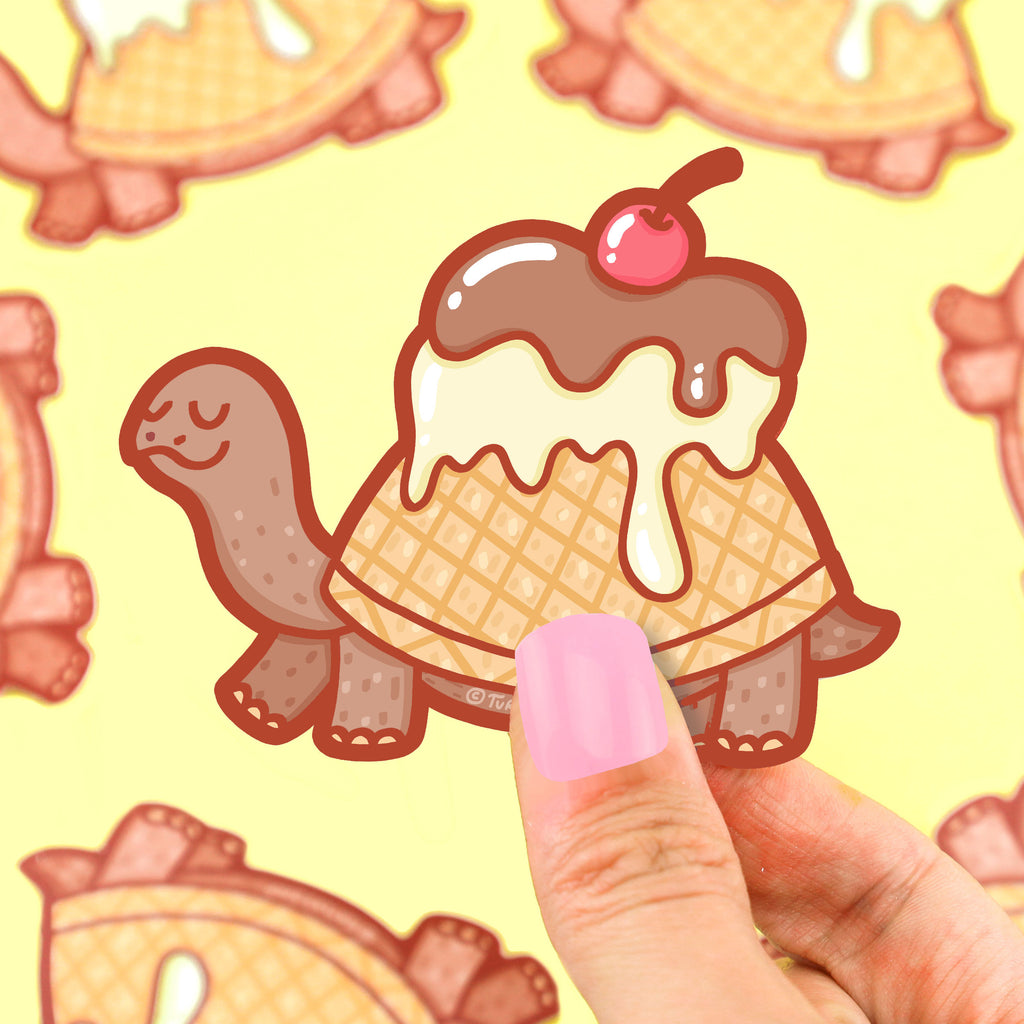 Ice-Cream-Turtle-Sundae-Sticker-Cute-Turtle-Animal-Design-by-Turtles-Soup-Water-Proof-TurtlesSoup