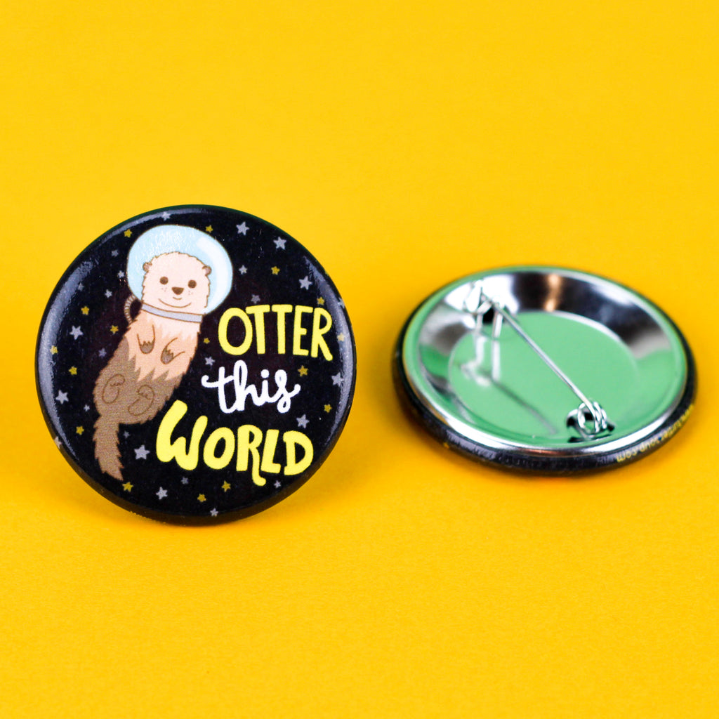 Otter-This-World-Pinback-Button-Turtles-Soup-Galaxy
