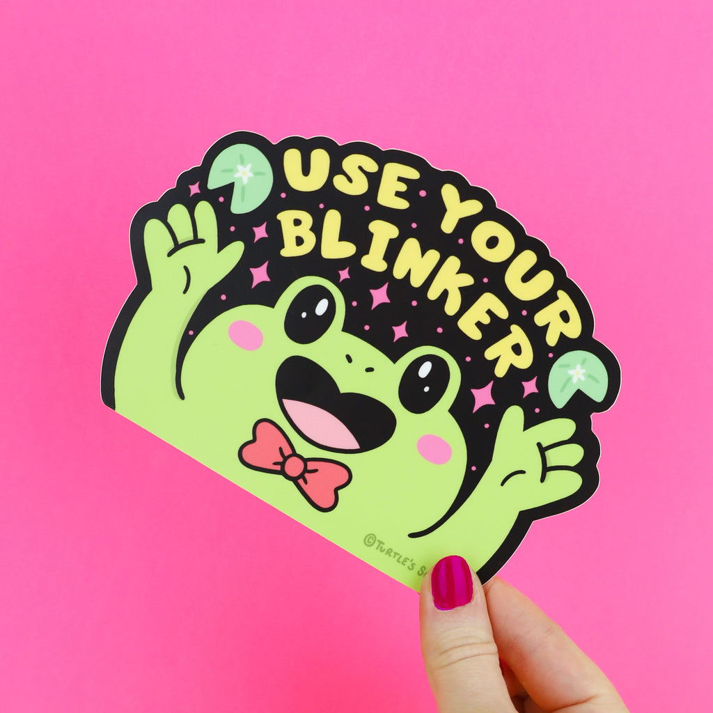 use your blinker frog sticker by turtles soup