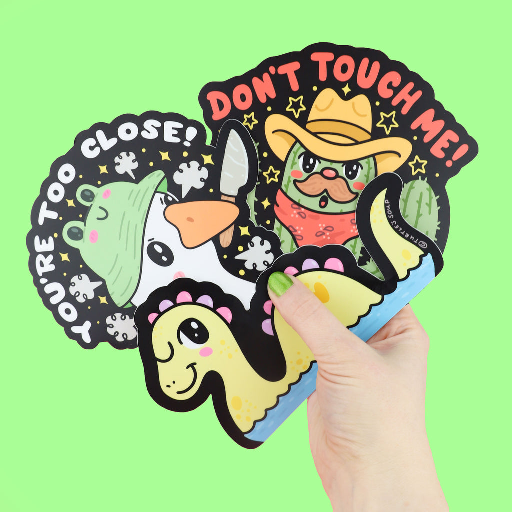 collection of peek a boo stickers