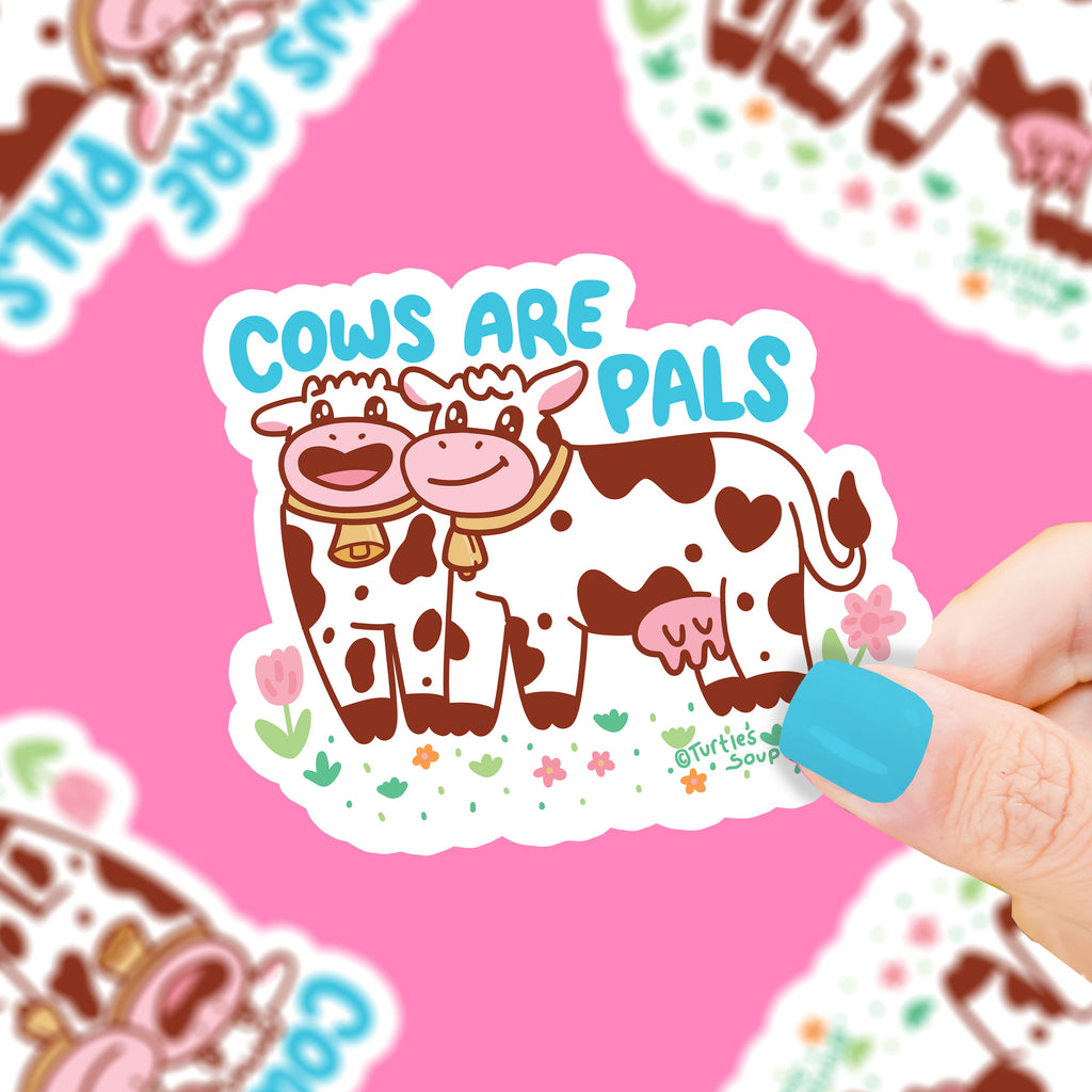 Cows-are-Pals-Vegan-Vinyl-Sticker-by-Turtles-Soup