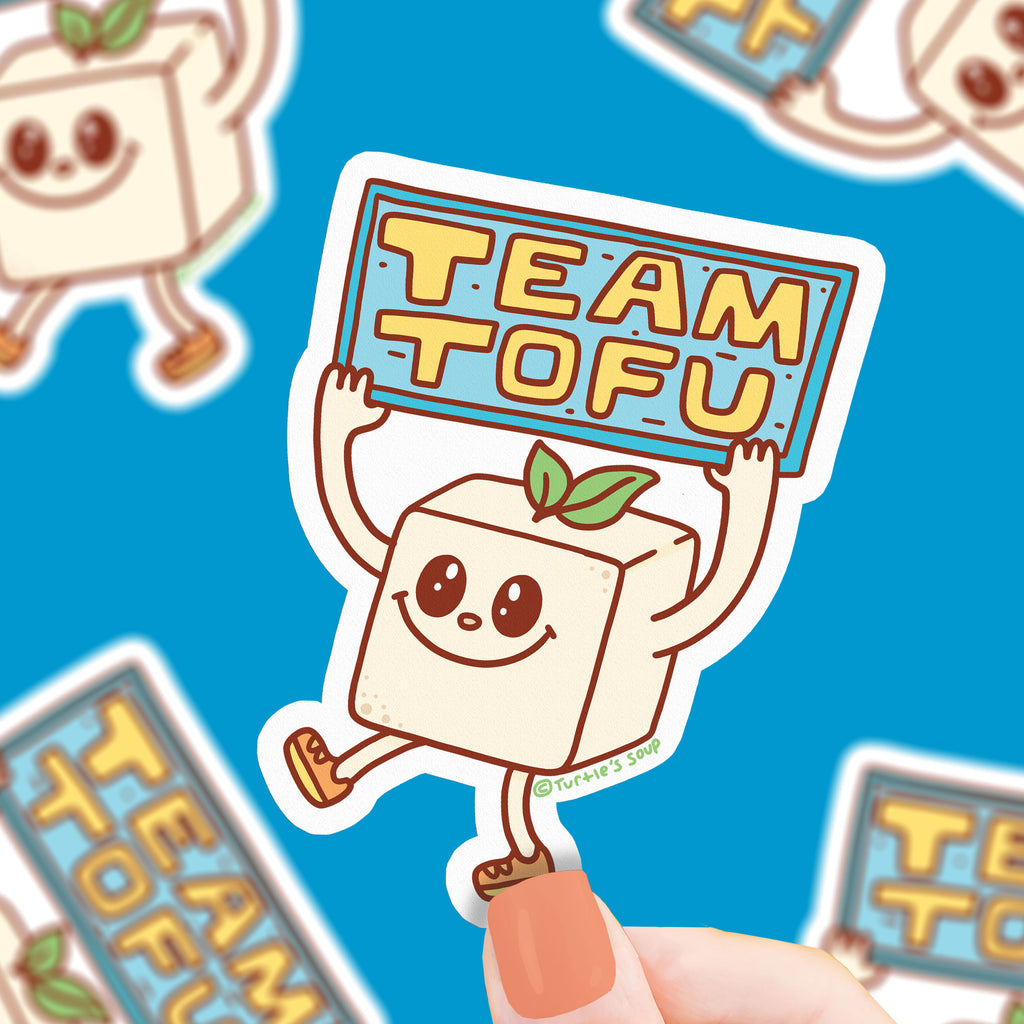 Team-Tofu-Vegan-Vinyl-Sticker-by-Turtles-Soup