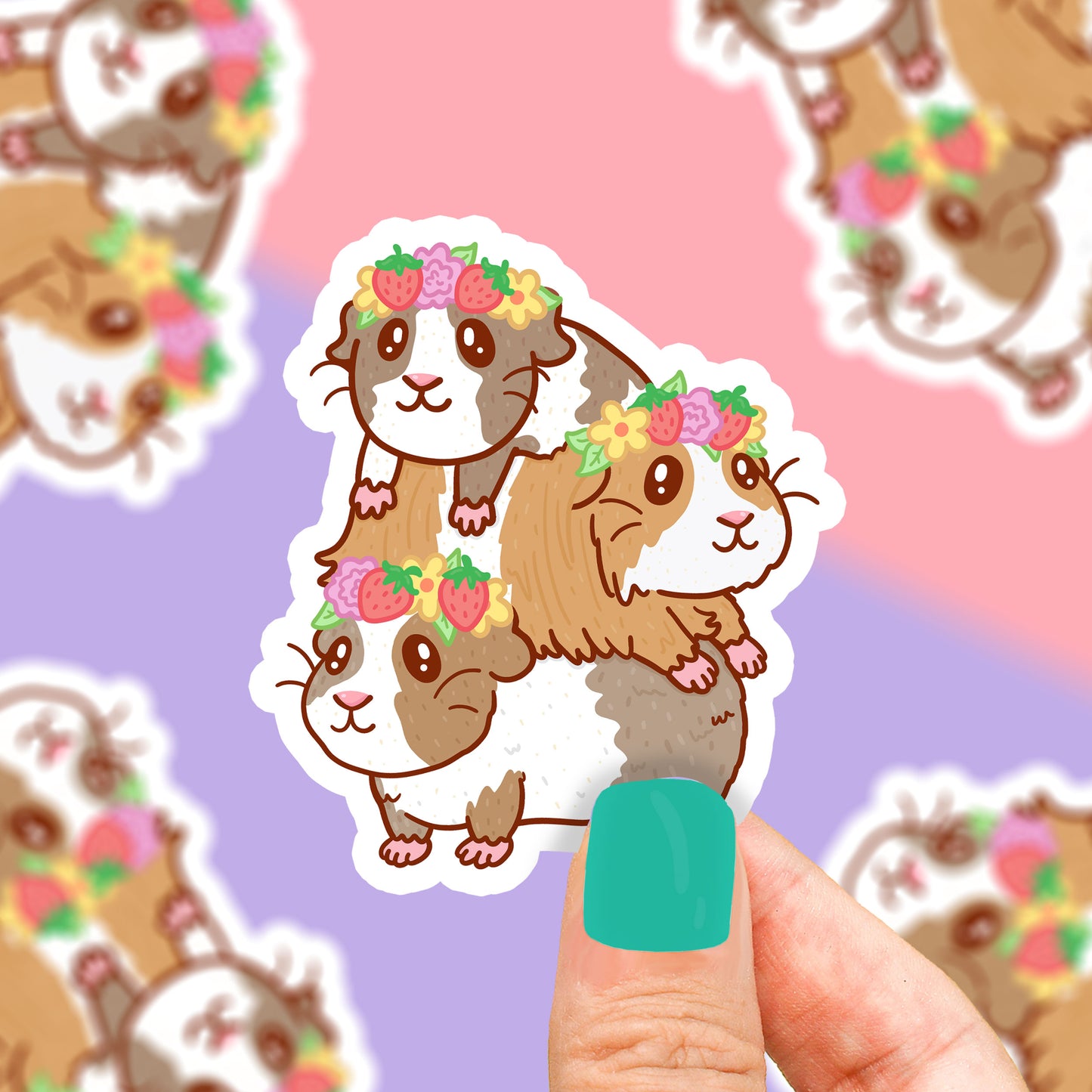 guinea pigs vinyl sticker