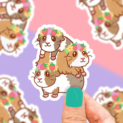 guinea pigs vinyl sticker