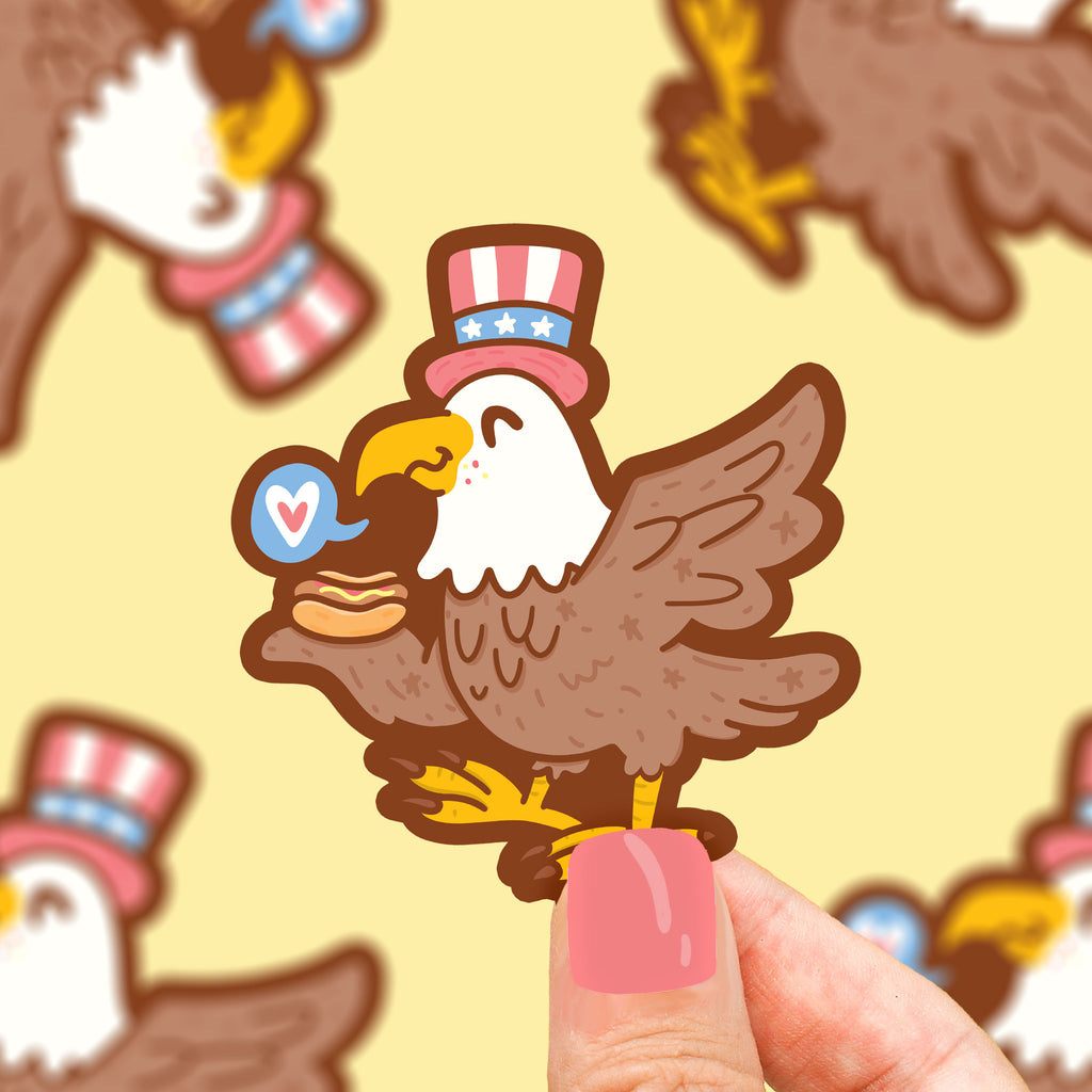 american bald eagle sticker