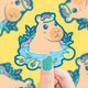 Capybara-Vinyl-Sticker-by-Turtles-Soup