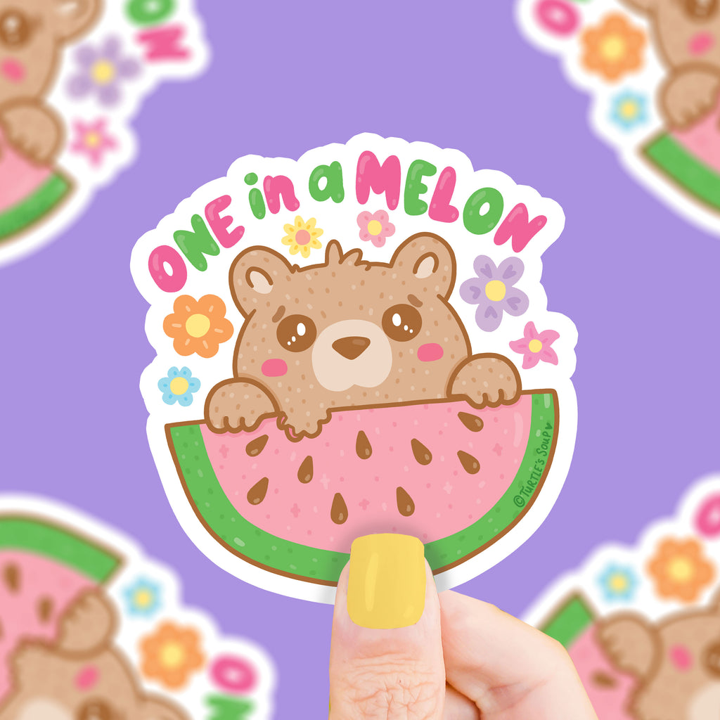One-In-a-Melon-Vinyl-Sticker-by-Turtles-Soup