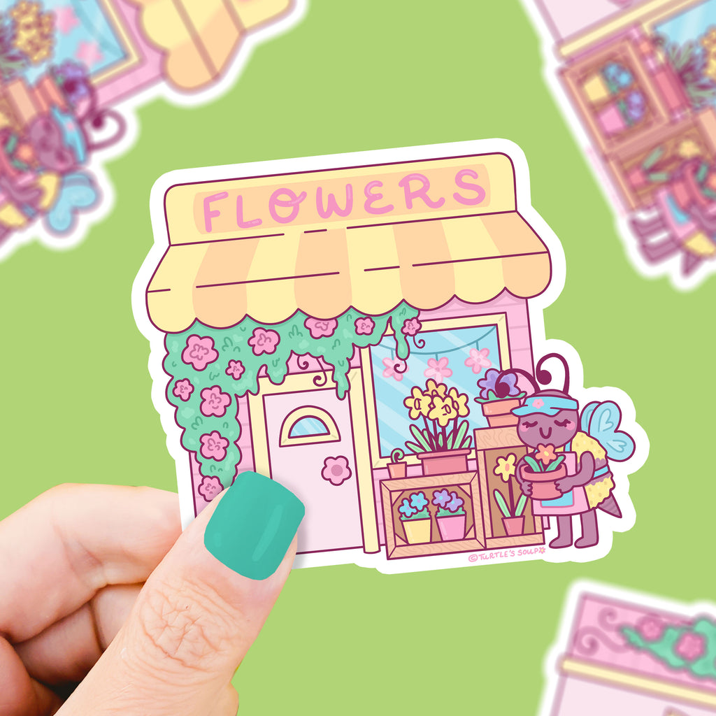 S-536-Flower-Shop-Keeper-Sticker-by-Turtles-Soup