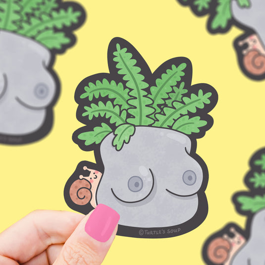 Boob Planter Vinyl Sticker – Turtle's Soup