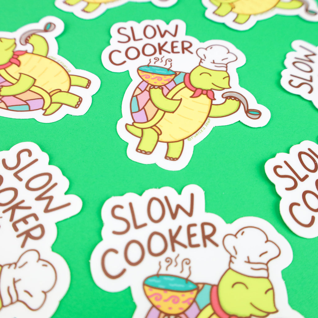 Slow-Cooker-Turtle-Pun-Vinyl-Sticker-Chef-Coof-Funny-Art-Decal-for-Waterbottle-Decal-Turtles-Soup